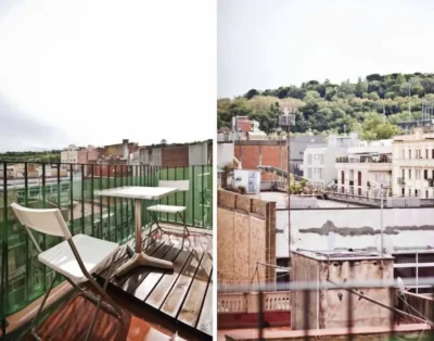 Ramblas montjuic and plaza españa